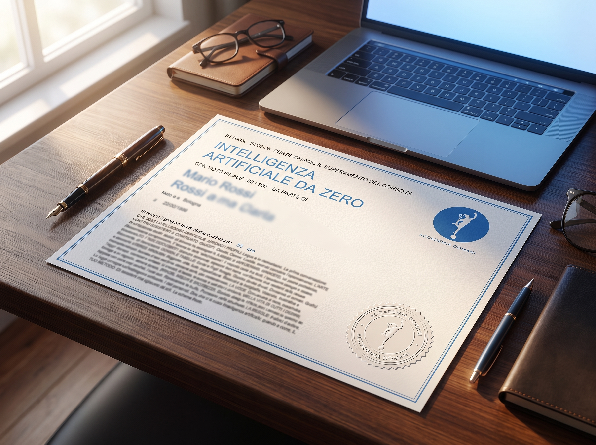 Certificato Accademia Domani